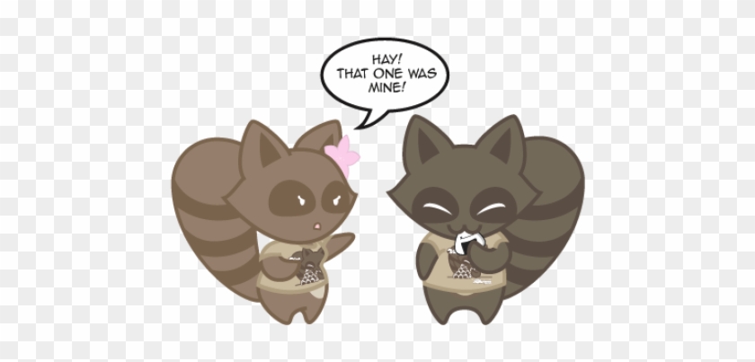 Rice Digital Tanuki Beige T-shirt - Cartoon #701886