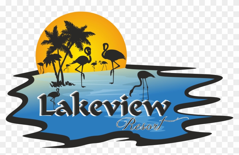 Lakeview Resort - Print And Dcor Group Of Palm Trees Wall Decal Art Leaning #703293