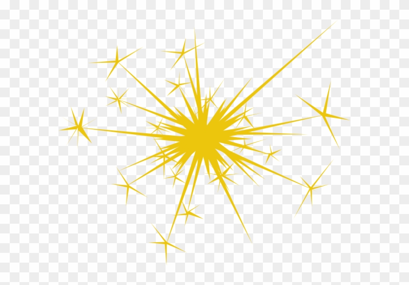 Fireworks Clipart Gold Blue - Sparkle Clipart #703468