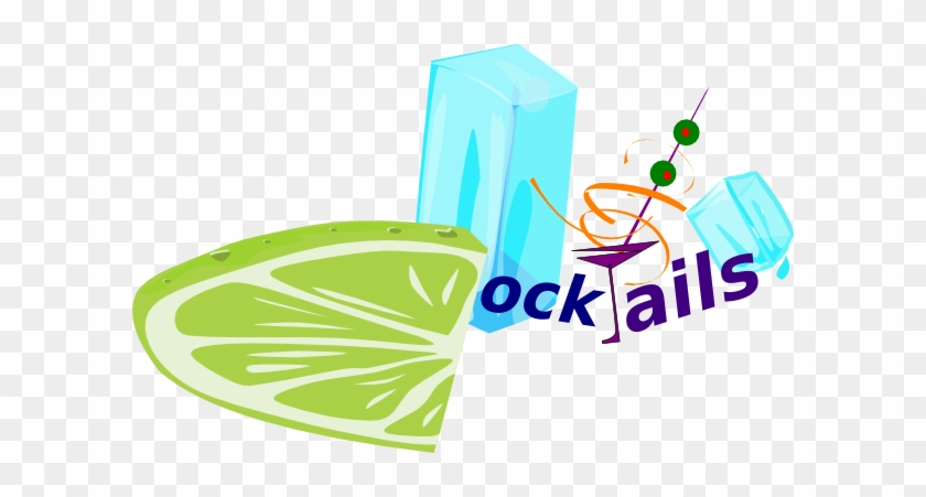Cocktails & Lime Clip Art - Green Swirl #703499
