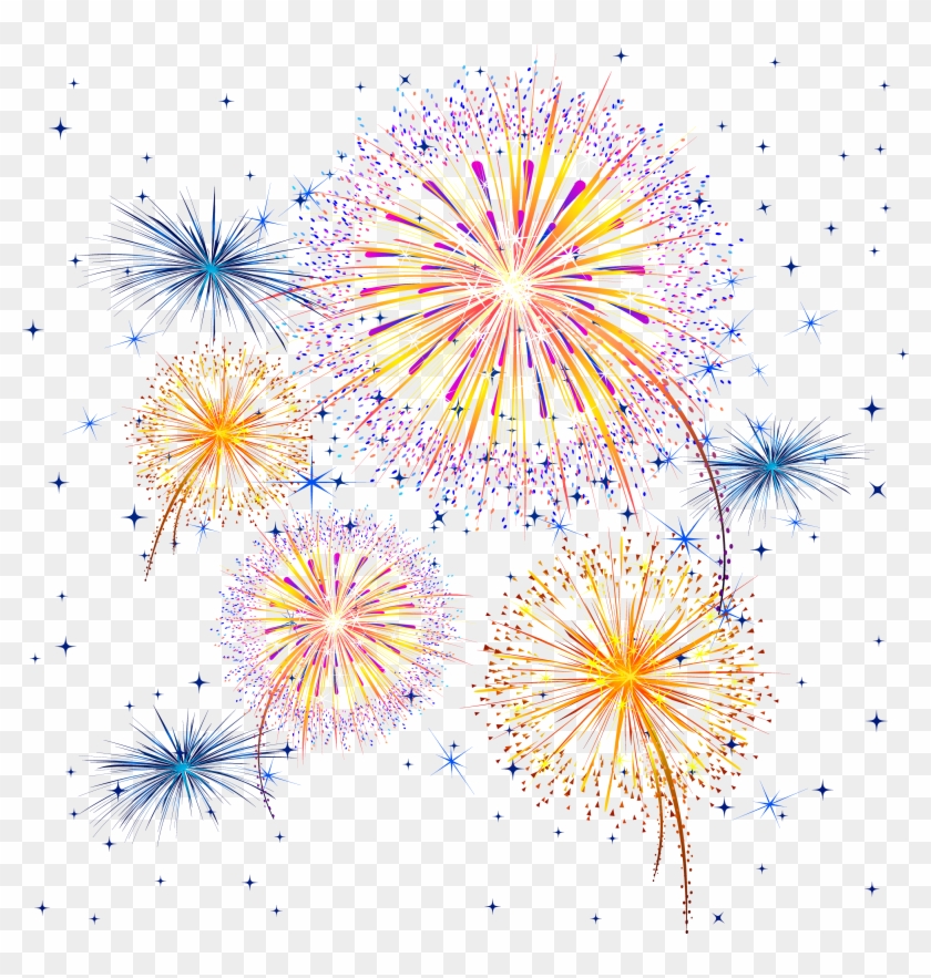 Firework Show Png Clipart Image - Transparent Background Fireworks Clipart #703552