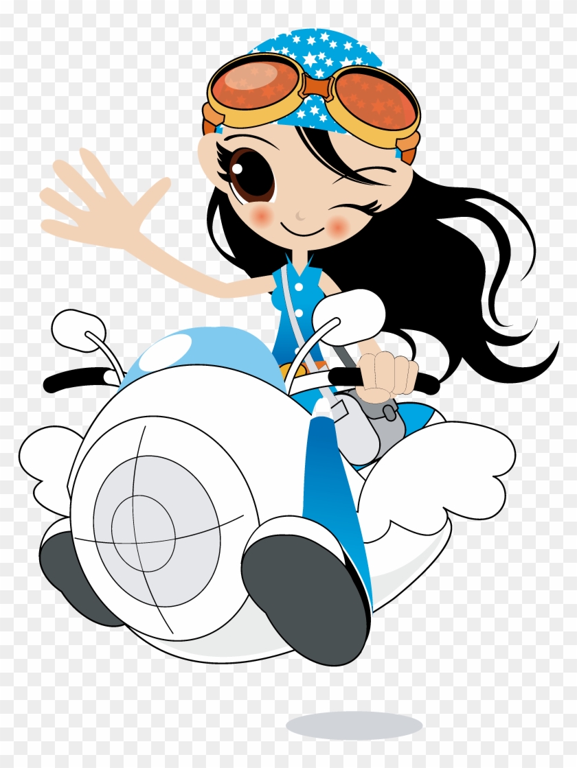 Motorcycle Cartoon Drawing - Cartoon #704232