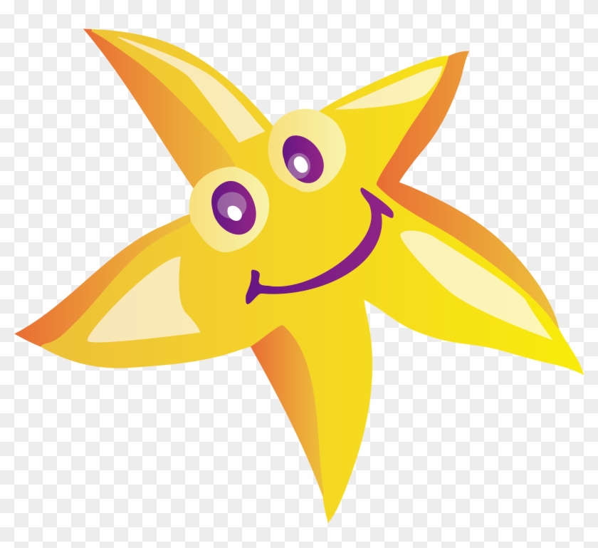 Starfish Cartoon Clip Art - Starfish Cartoon Clip Art #704782