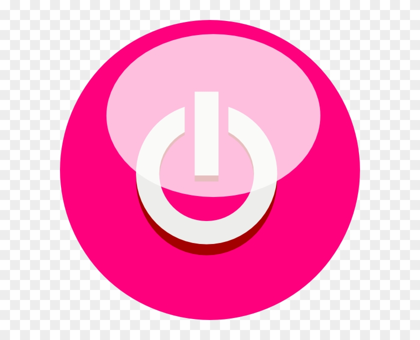 Shutdown Button Clipart Svg - Start Button Pink Png #704980