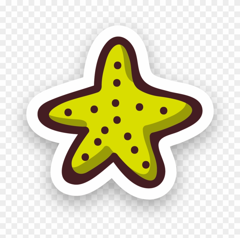 Starfish Yellow Cartoon - Starfish Yellow Cartoon #705430