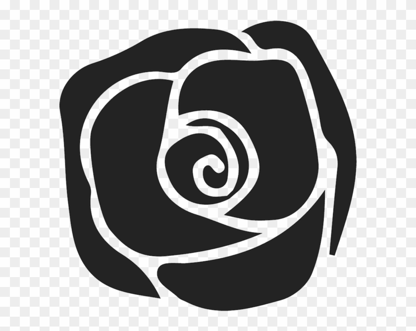 Chic Dark Rose Rubber Stamp - Rubber Stamp #705602