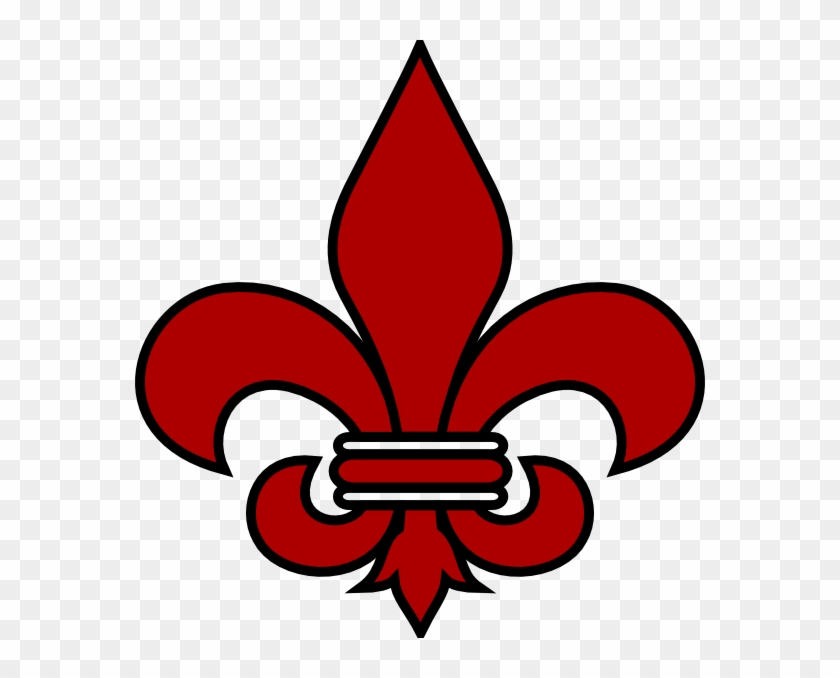 Red Fleur De Lis #706228