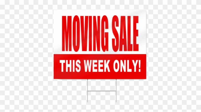 Moving Sale Sign In Red - 10in X 3in Authorized Personnel Only Beyond #706321