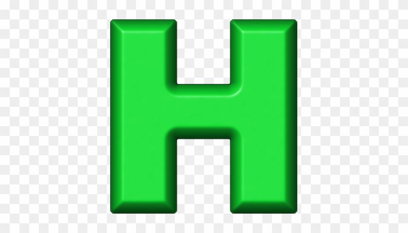 Etc > Presentations Etc Home > Alphabets > Refrigerator - Letter H In Green #708576