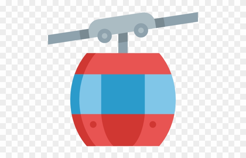 Cable Car Cabin Free Icon - Red #708705