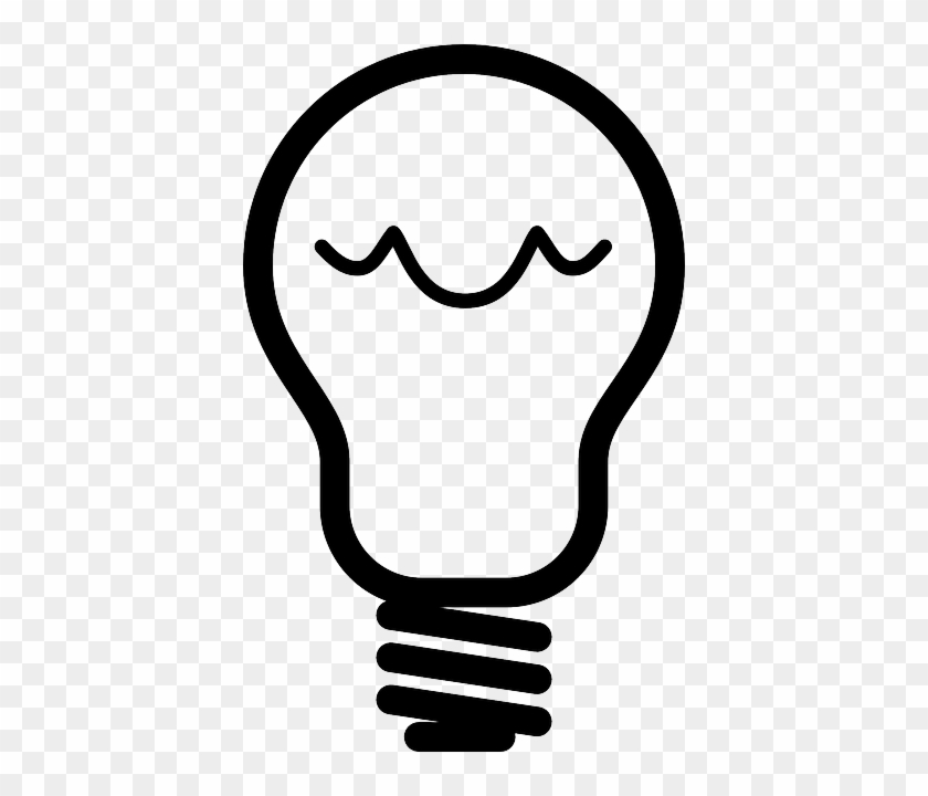 Light Ampoule, Black, Bulb, Light - Foco Clipart #708769