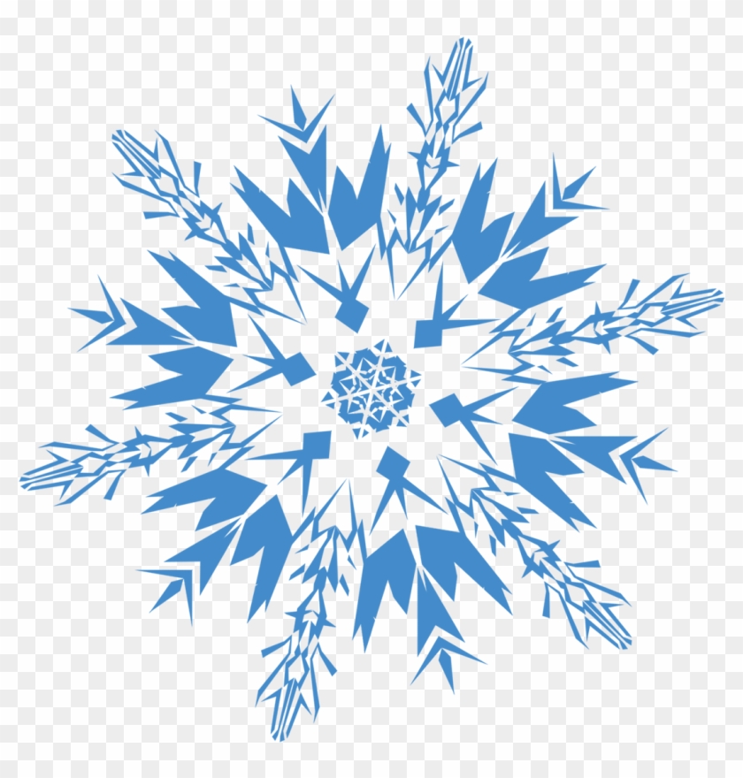 Clipart Snowflake Black And White Download - Transparent Background Snowflake Clipart #708781