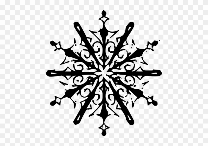 Pretty Transparent Snowflake Purple #708884