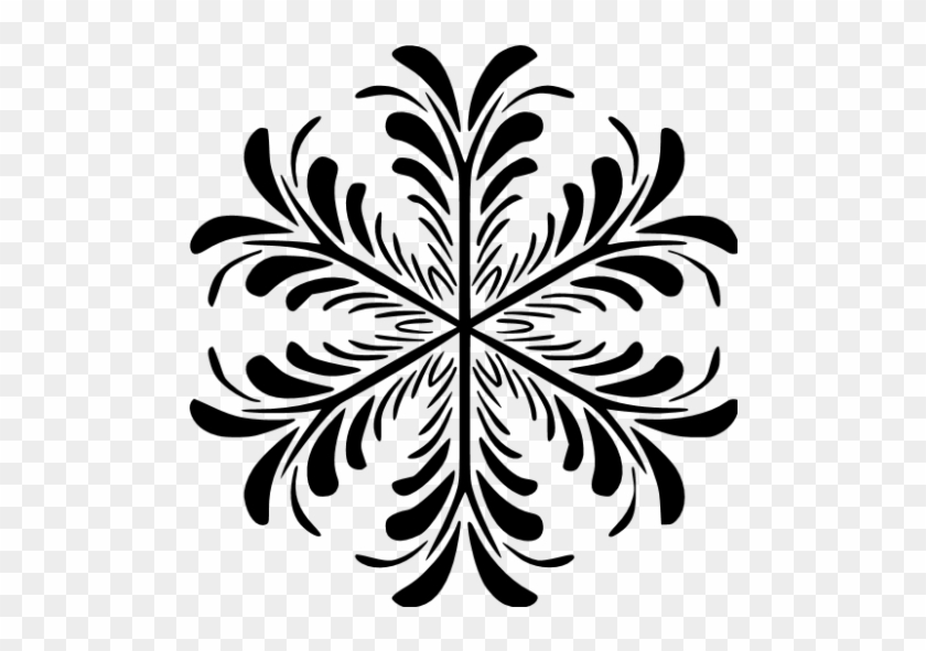 Black Snowflake 17 Icon - Group #708983