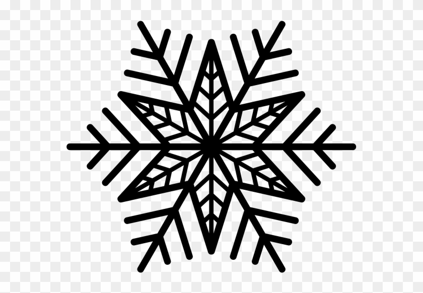 Snowflake Rubber Stamp - Simbolo Frio Vetor #709003