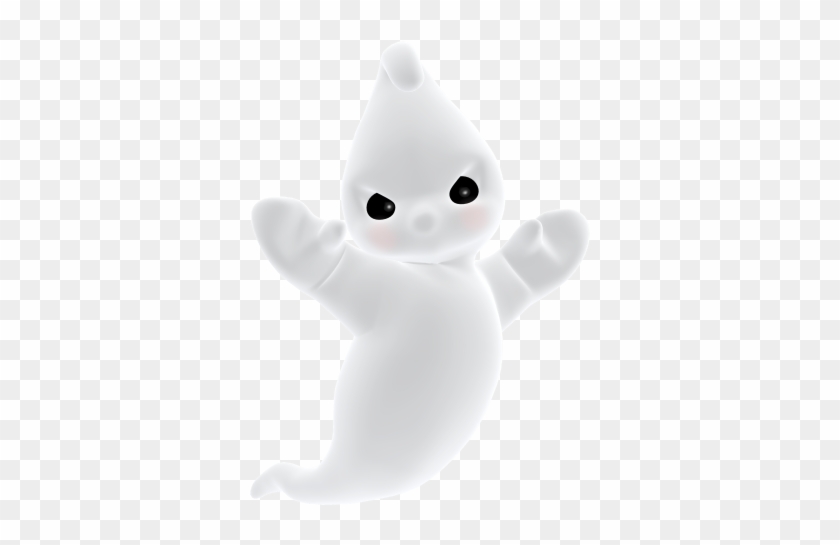 3d Angry Cute Ghost Png Clipart - Cute Ghost Transparent Background #709638