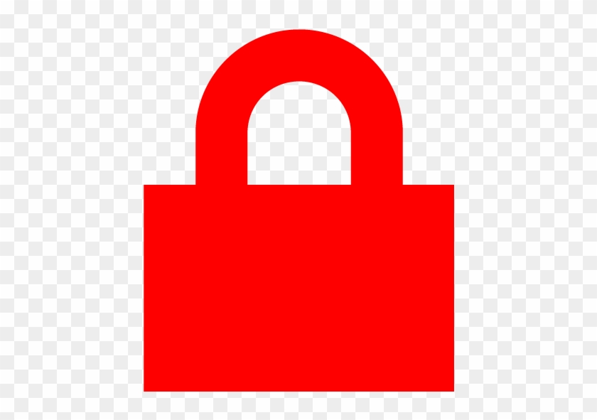 Red Lock Icon Png #710174