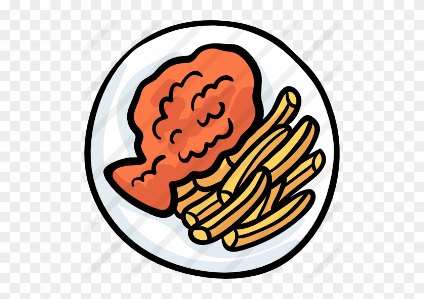 Fish And Chips - Fish And Chips For Coloring #710257