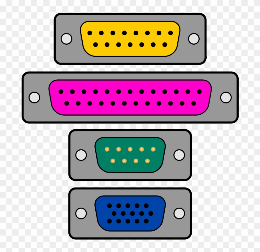 Free Game, Parallel, Serial And Vga Ports - Game Port #710637