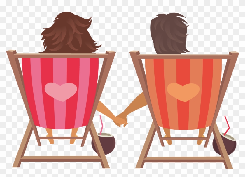 Table Deckchair Annual Leave Clip Art - Table Deckchair Annual Leave Clip Art #710746