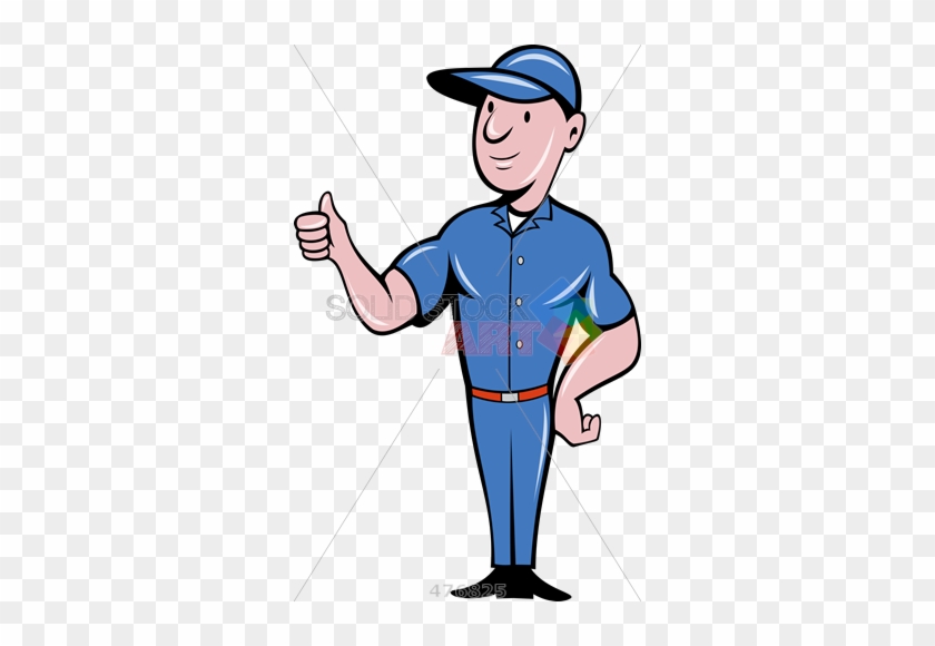 Stock Illustration Of Old Fashioned Cartoon Rendering - Zeichentrick Handwerker #710967