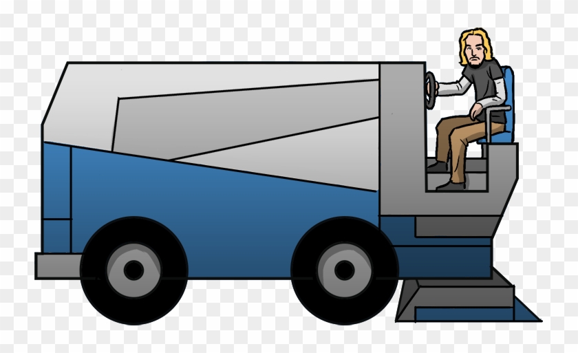 Chad Kroeger Driving A Zamboni - Cartoon Zamboni #711141