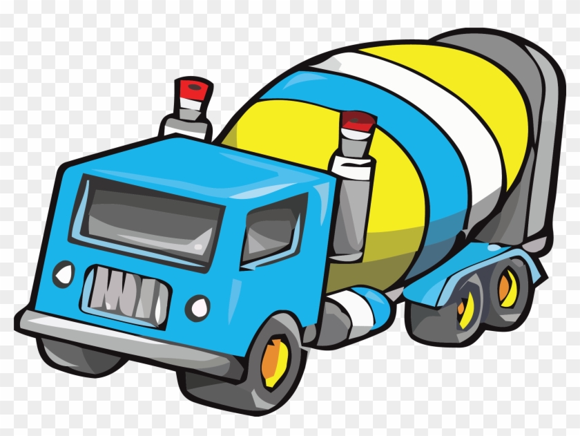 Cement Truck Perspective Clipart Png - Cement Truck Clip Art #711602