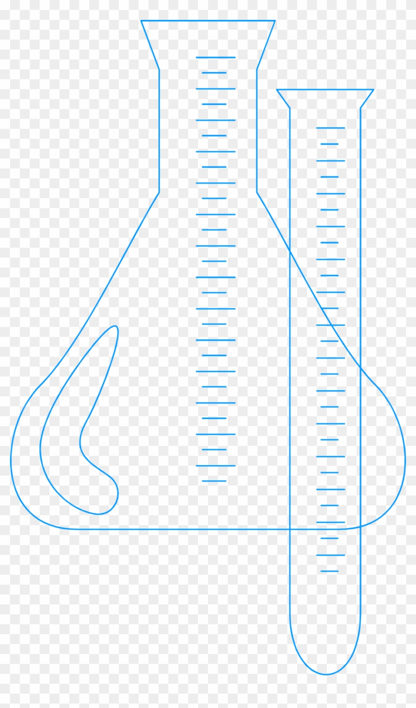 Illustration Of A Test Tube And A Flask - Diagram #711756