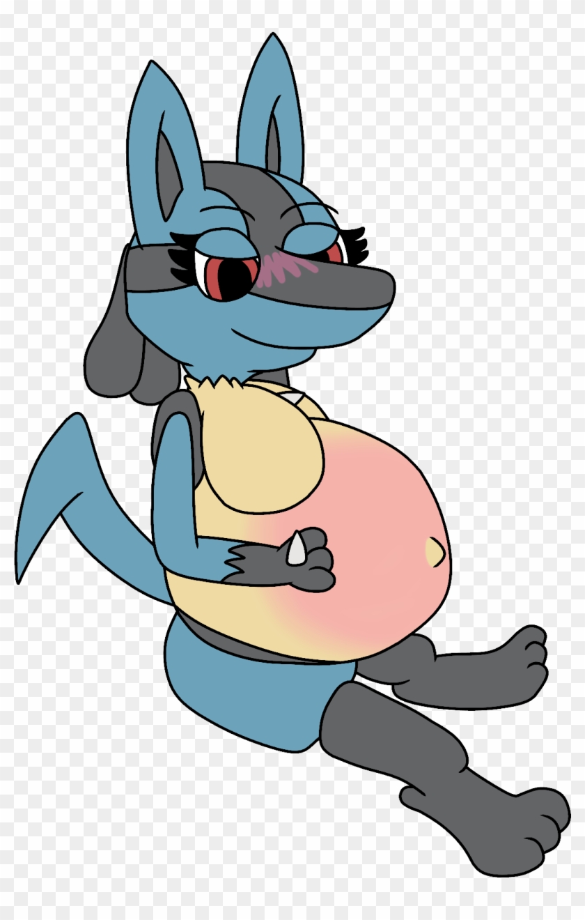 Pregnant Lucario - Anthro Female Lucario Inflation #711859
