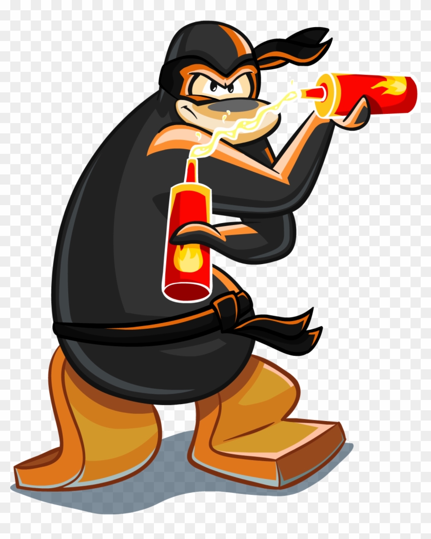 Flippers Clipart Club Penguin - Club Penguin Ninjas #712110