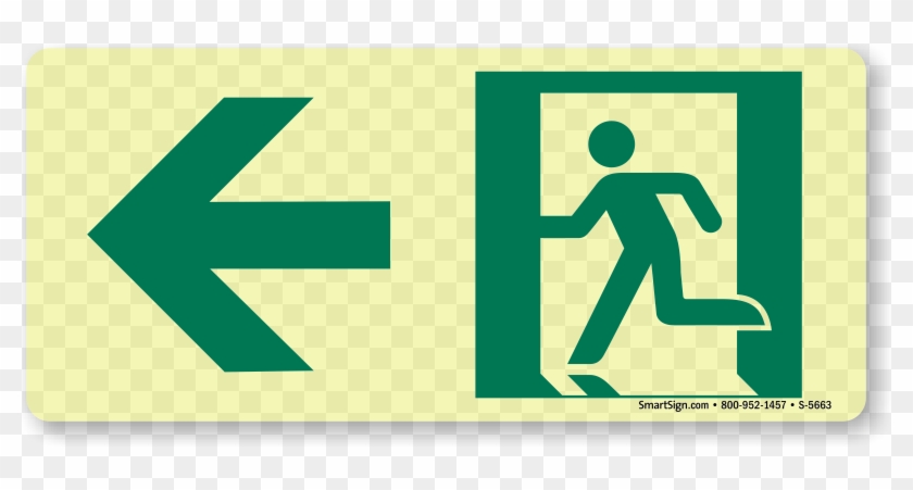 Zoom, Price, Buy - Glow In The Dark Emergency Exit Signs #712195