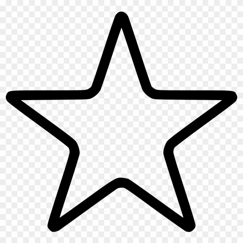 Star Rate Mark Highlight Rating Comments - Outline Of Star Shape #713919