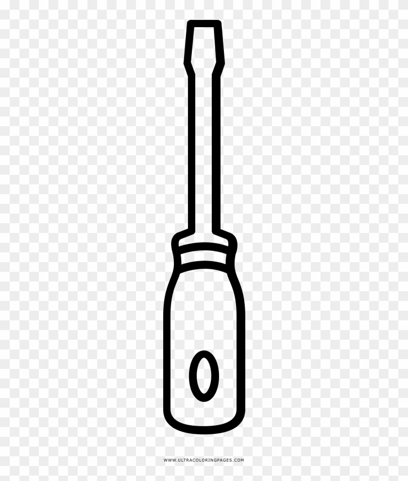 Screwdriver Coloring Page - Desenho Chave De Fenda #713962