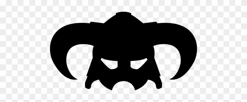 Gamer Vinyl * Skyrim Helmet - Skyrim Iron Helmet Logo #714249