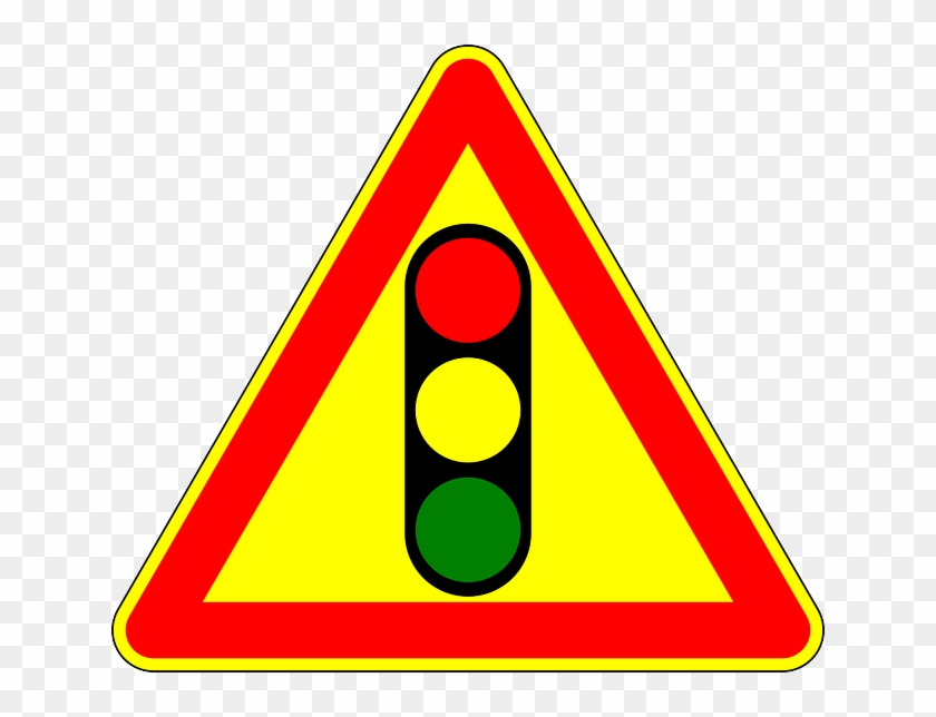 Traffic Lights, Attention, Sign, Road Sign - Traffic Light Sign #714418