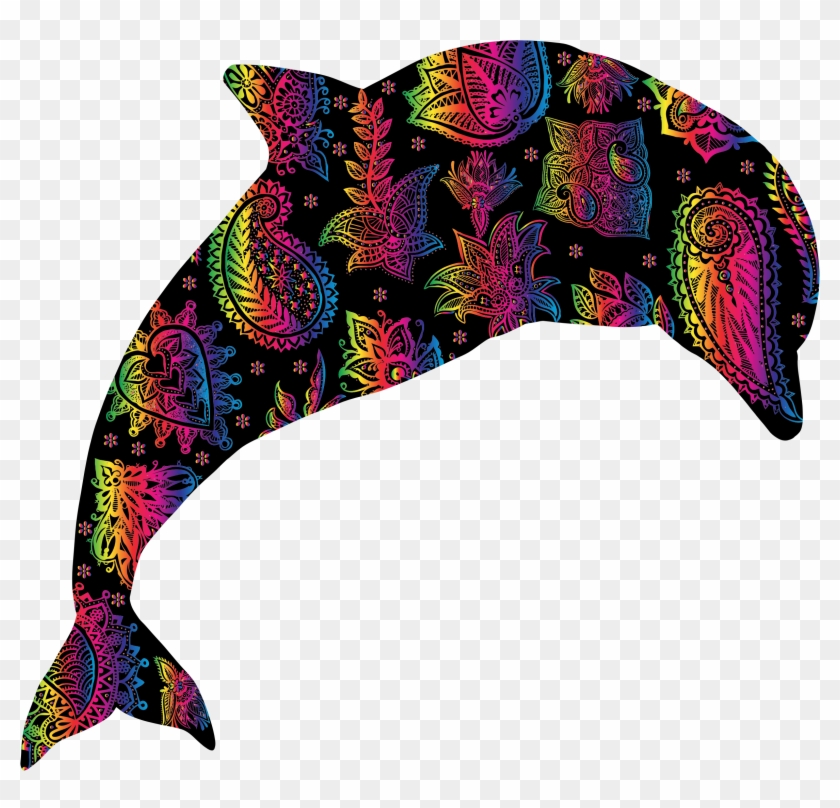 Floral Pattern Dolphin 4 - Icon #714997