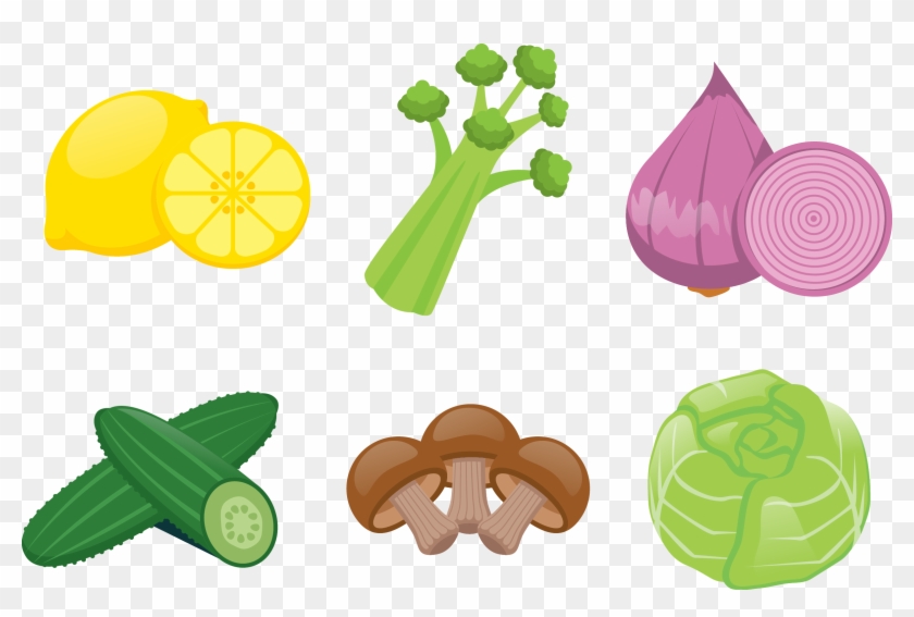 Lemon Cucumber Vegetable - Vegetables Vector Art #716404