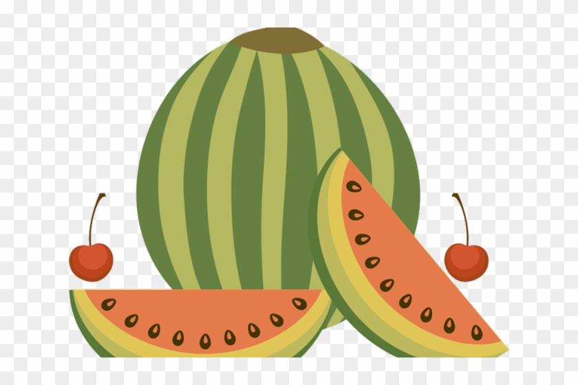 Melon Clipart Buah Buahan - Euclidean Vector #716565