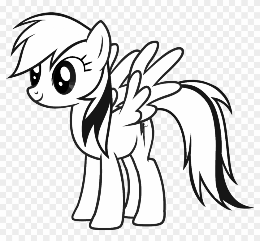 Rainbow Dash Coloring Page - Little Pony Friendship Is Magic #716909