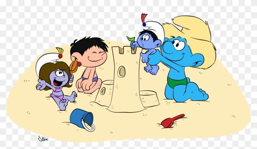 We Built It Together By Shini-smurf - Farmer Smurf & Gordy #718770