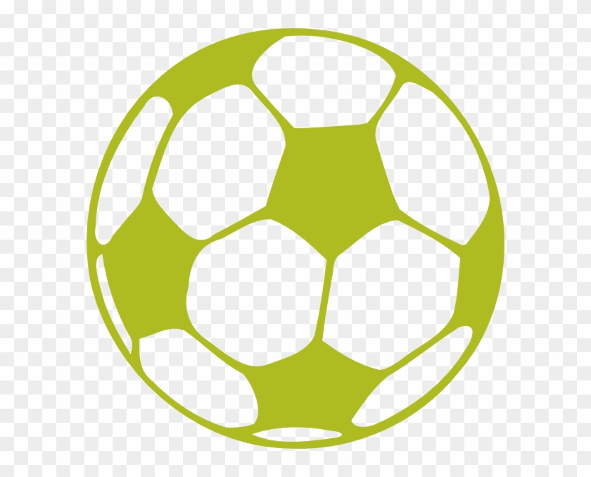 Soccer Vert Clip Art At Clker - Molde De Pelota De Futbol Para Imprimir #719597