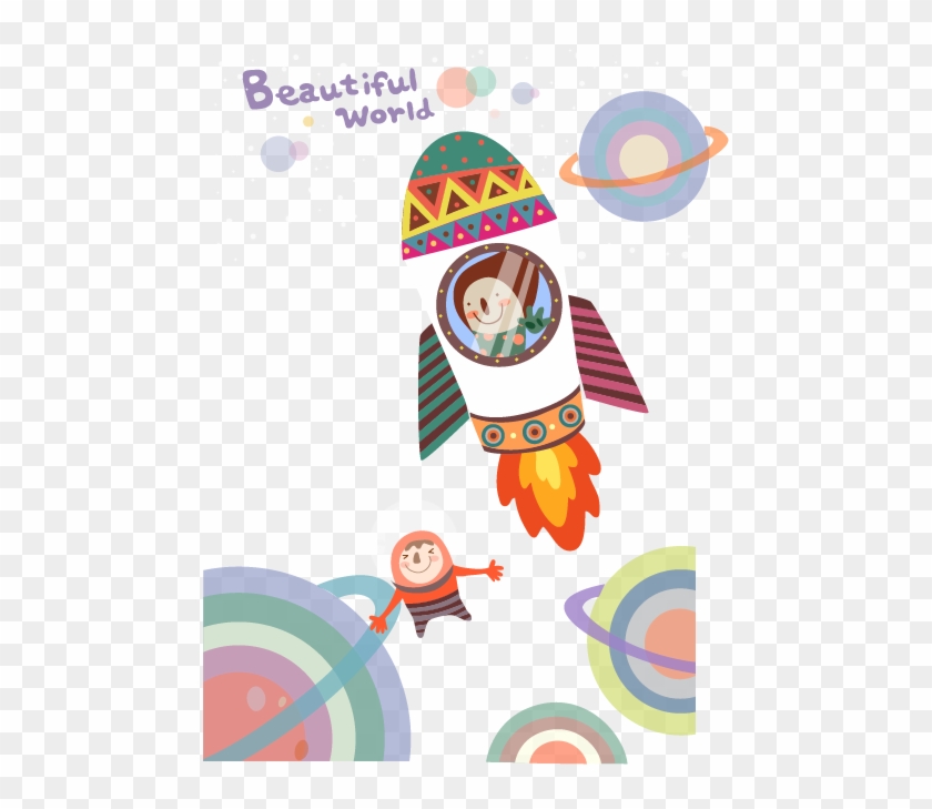 Cartoon Illustration - Rocket - Cartoon Illustration - Rocket #719621