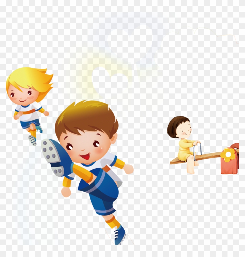Football Player Cartoon Child - Football Player Cartoon Child #719744