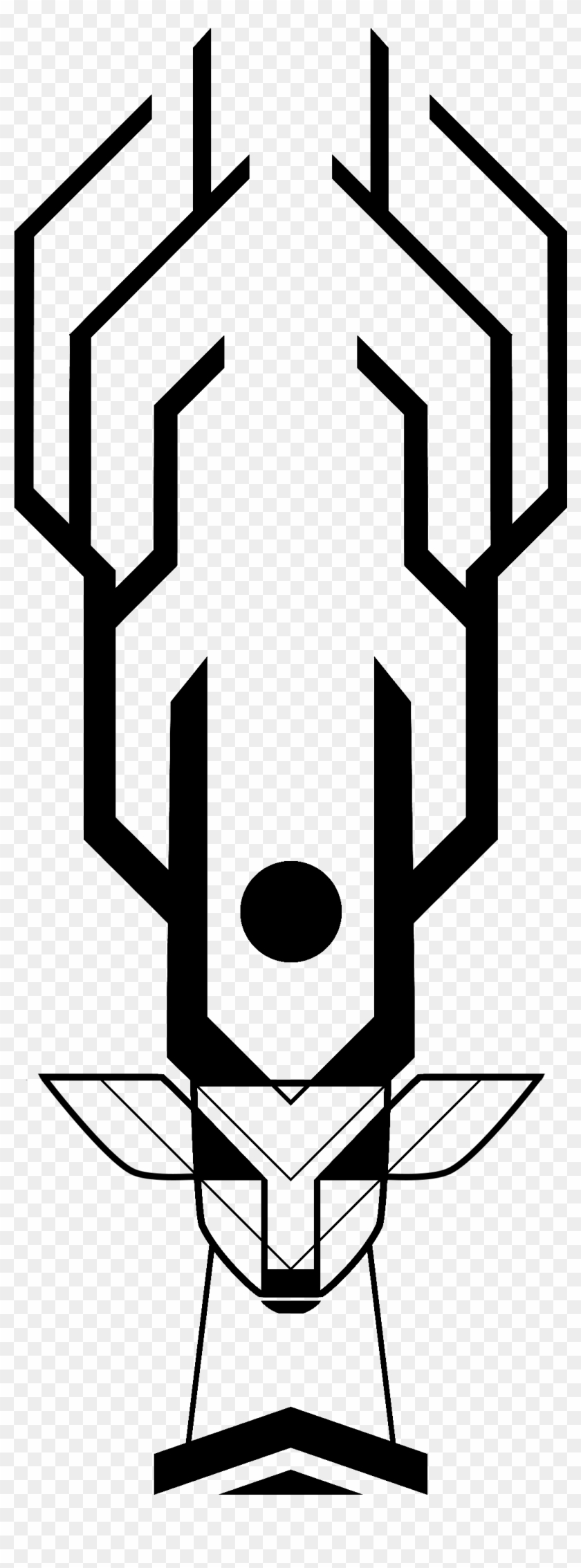 Deer Skull Crest - Tattoo Veado E Pássaros #720167