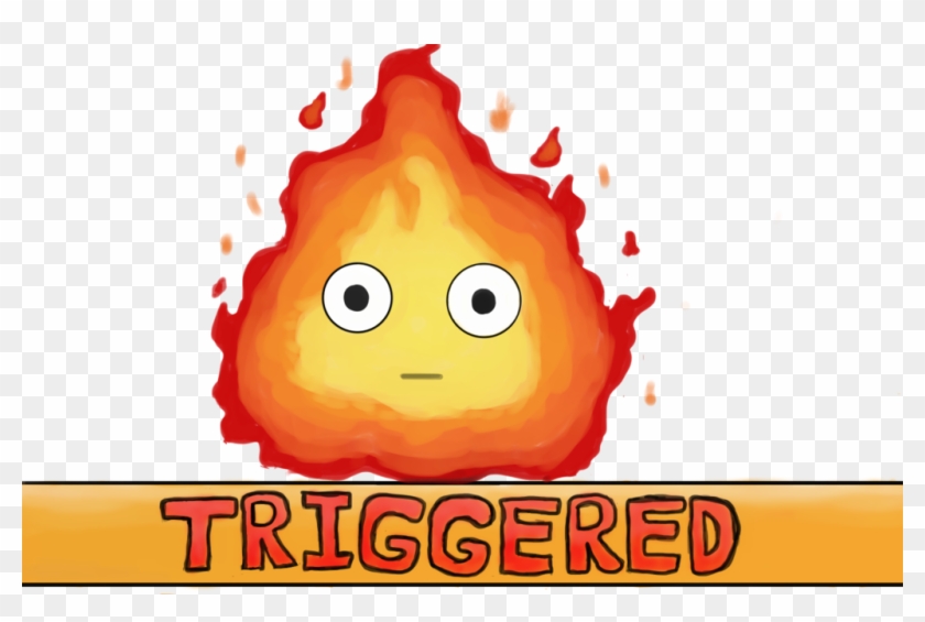 Triggered Calcifer ^-^ By Jadedapril - Calcifer Transparent #720387
