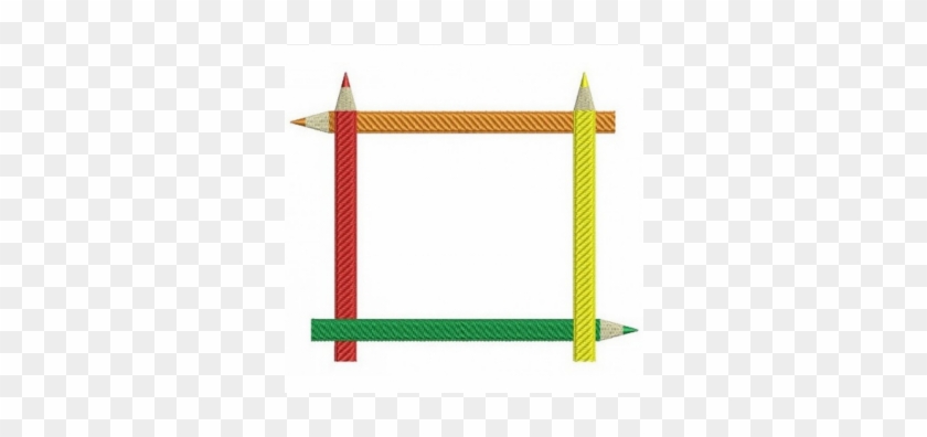 Colored Pencils School Machine Embroidery Filled Digitized - Architecture #720988