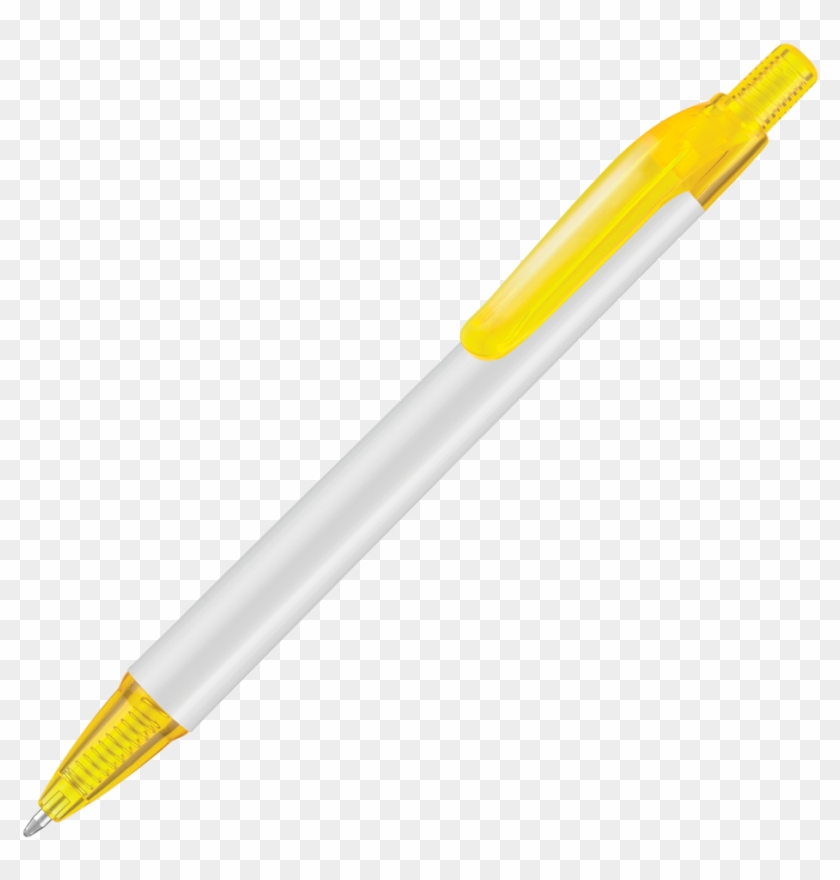 Modern Promotional Pen In Yellow - Ballpoint Pen #721133