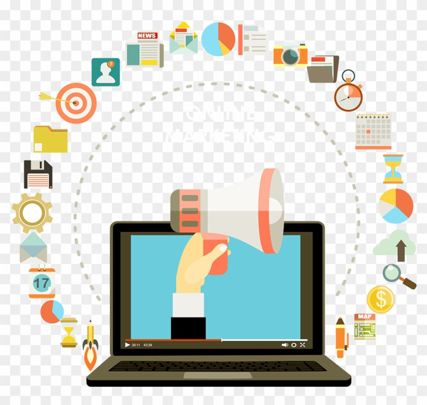 Online Marketing Clipart Digital Technology - Dijital Pazarlama #721165