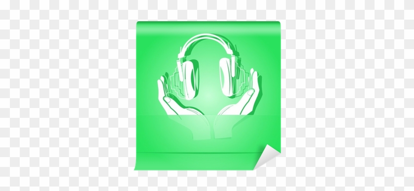 Headphones In Hands - Emblem #721758