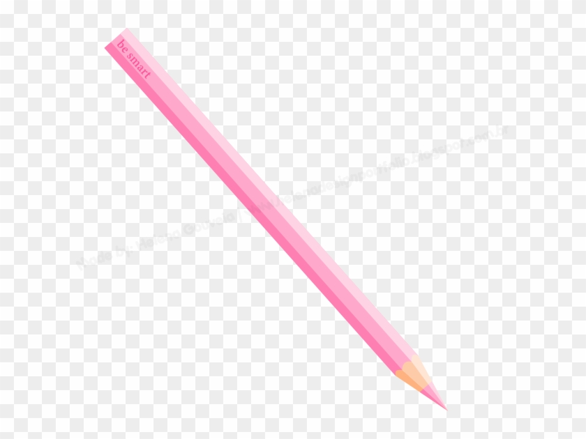 Pink Pencil Be Smart Vector By Lenaelric - Pencil #721791